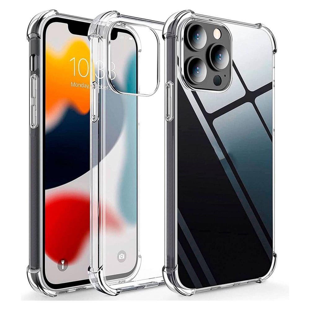Capa de telefone transparente anti-choque para 13 Pro Max