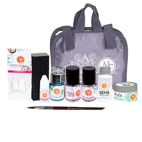 Conjunto de unhas de acrílico Mc Nails Baby Kit com 20 unhas e acessórios