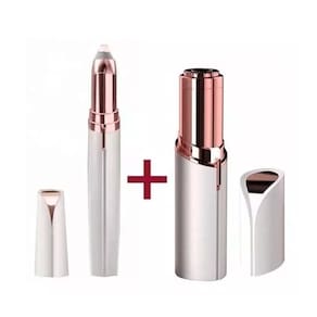 Removedor de pêlos faciais e conjunto de removedor de pêlos de sobrancelha USB Rechargea