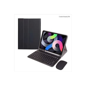 Capa com teclado e mouse retroiluminados para 10.2