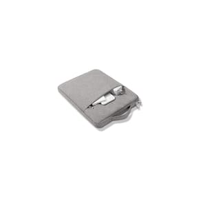 Bolsa para notebook impermeável de microfibra cinza de 13 polegadas