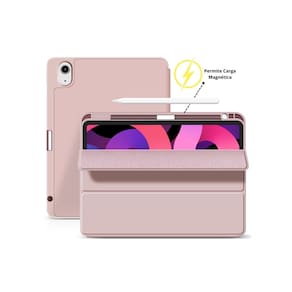 Capa para Air 10.9 de 4ª e 5ª geração com compartimento para lápis rosa