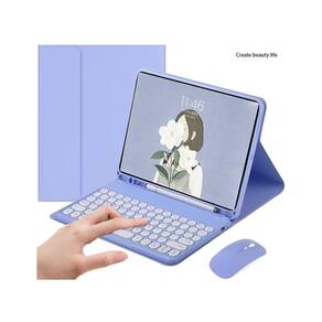 Capa com teclado e mouse em espanhol para 9.7/10.2