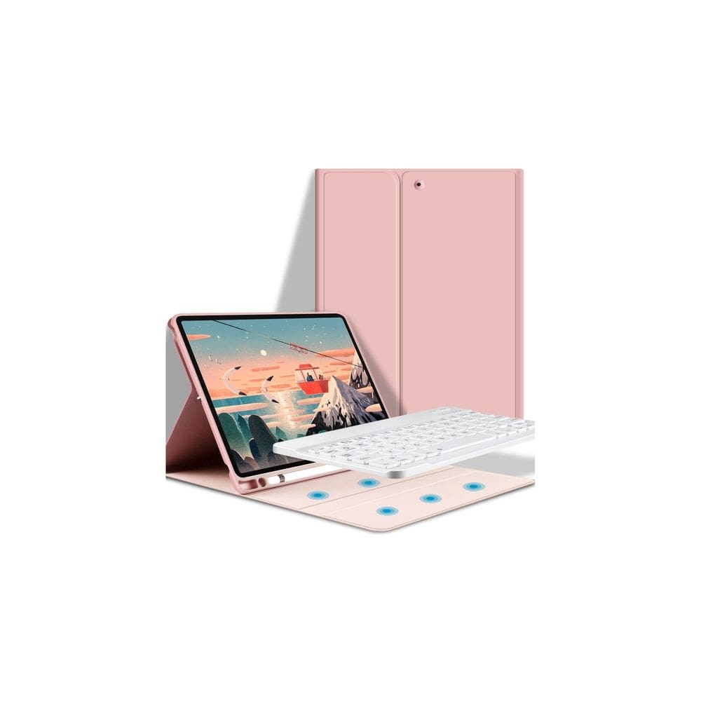 Capa de teclado Air 4/5 de 10,9 polegadas rosa espanhol
