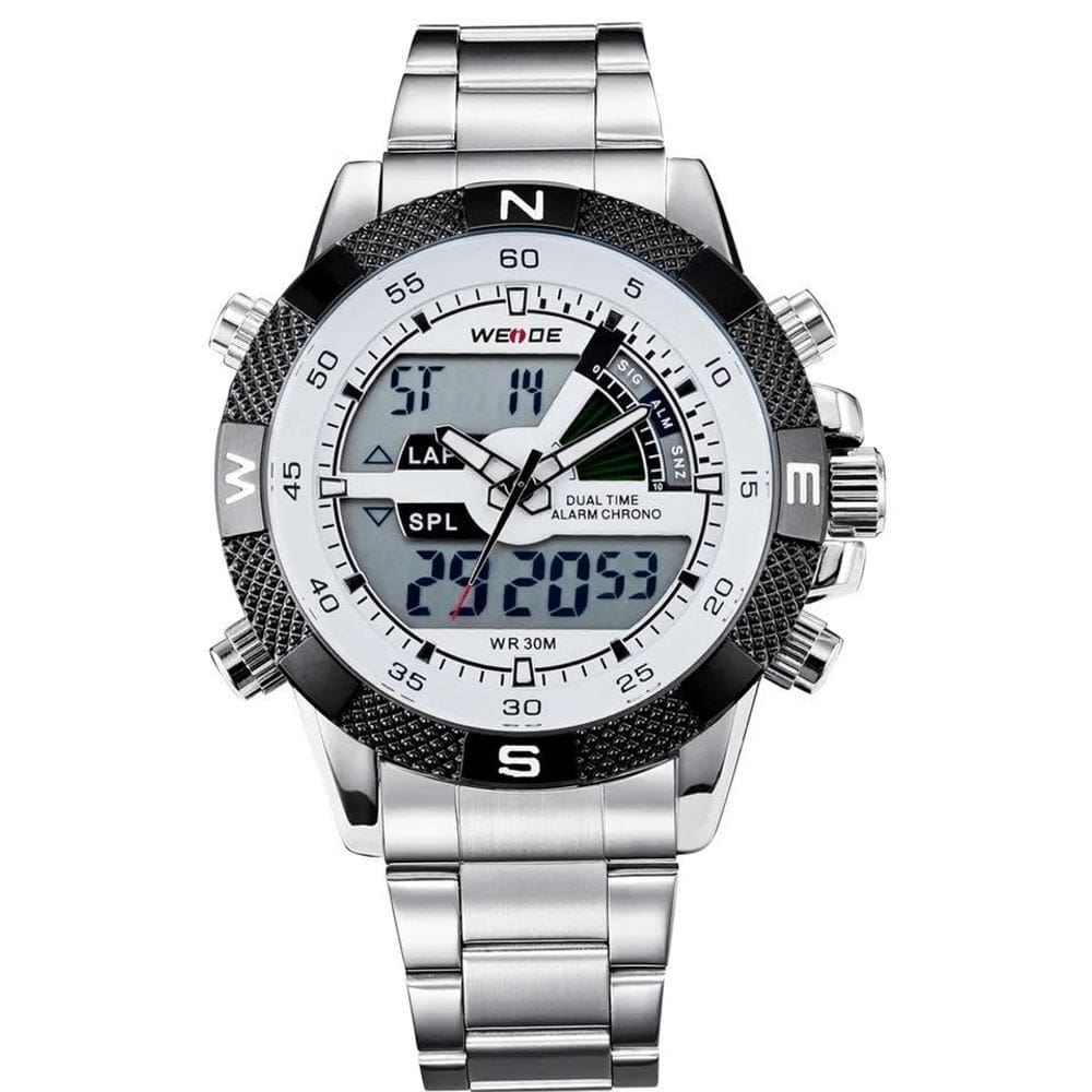 Relógio masculino analógico digital weide wh1104 casual