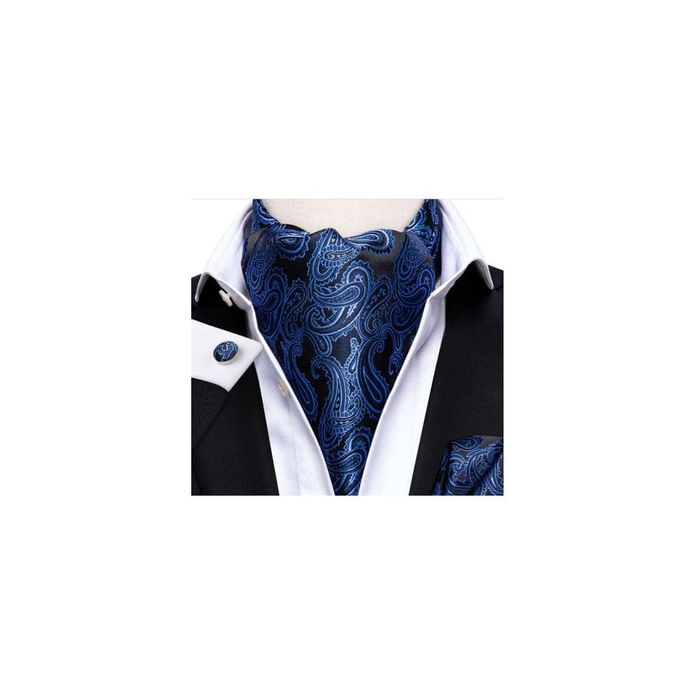 Conjunto de gravatas Ascot, lenço Hi-Tie e coleiras de seda luxuosas
