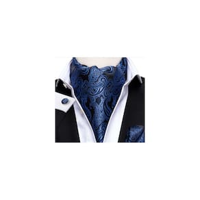 Conjunto de gravatas Ascot, lenço Hi-Tie e coleiras de seda luxuosas