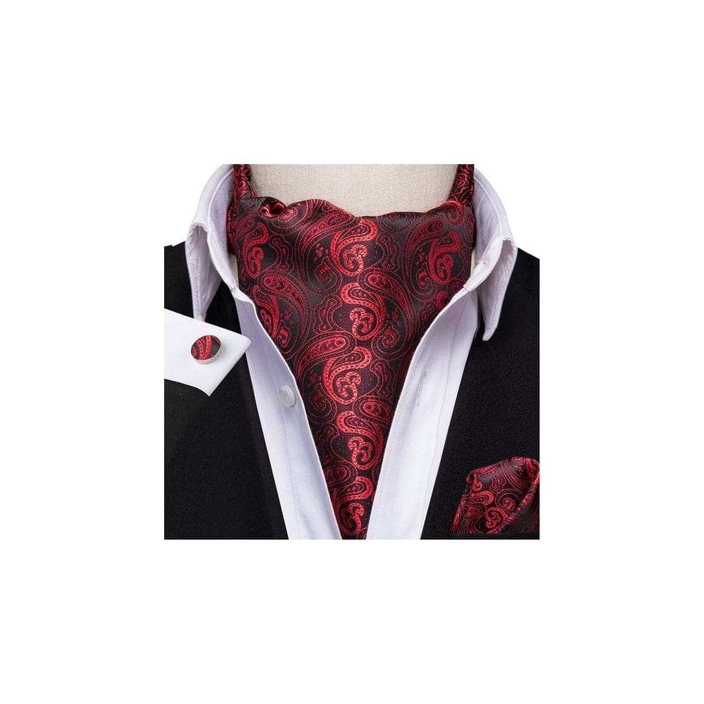 Conjunto de gravatas Ascot, lenço Hi-Tie e coleiras de seda luxuosas