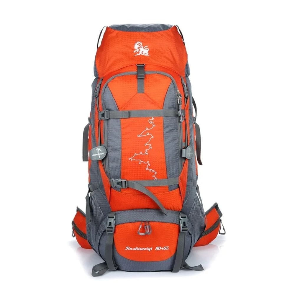 Mochila impermeável com capacidade de 85L para acampamento, trekking e viagens
