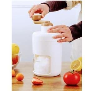 Maquina raspadinha de gelo triturador manual drinks receitas