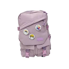 Mochila Kawaii Korean Style Lilac Impermeável 35L