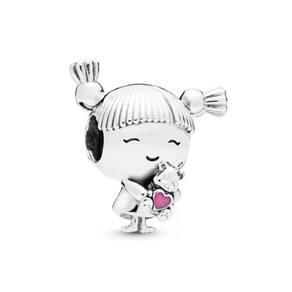 Pingente para pulseira de prata 925 Bear Girl Design