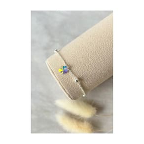 Pulseira Crystal Flower 925 com certificação de prata esterlina