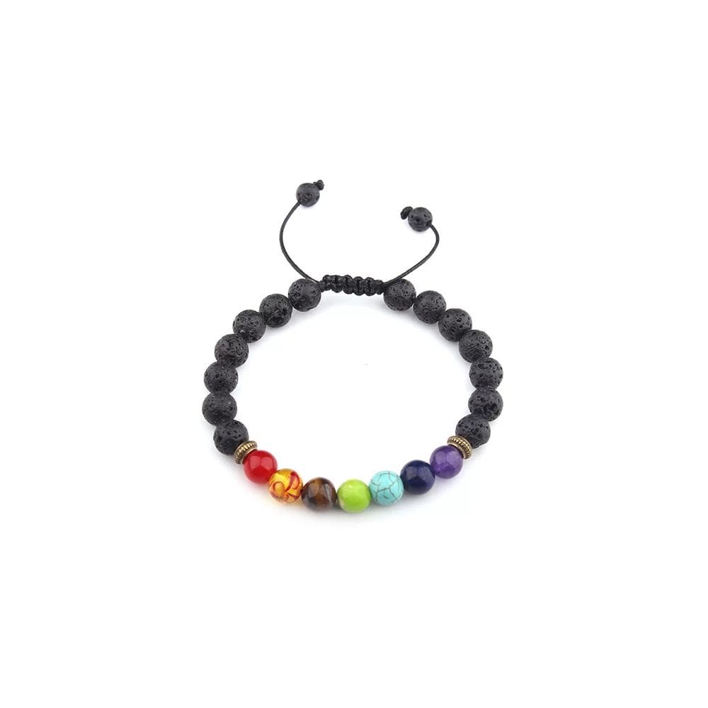 Pulseira 7 Chakra Stone Tibetan Yoga Style