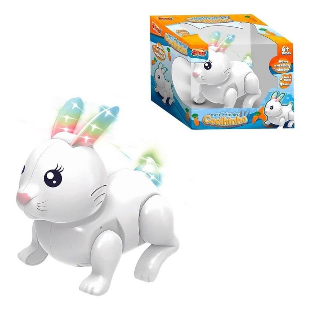 Brinquedo Coelhinho Saltitante Com Sons E Luzes - Zoop Toys