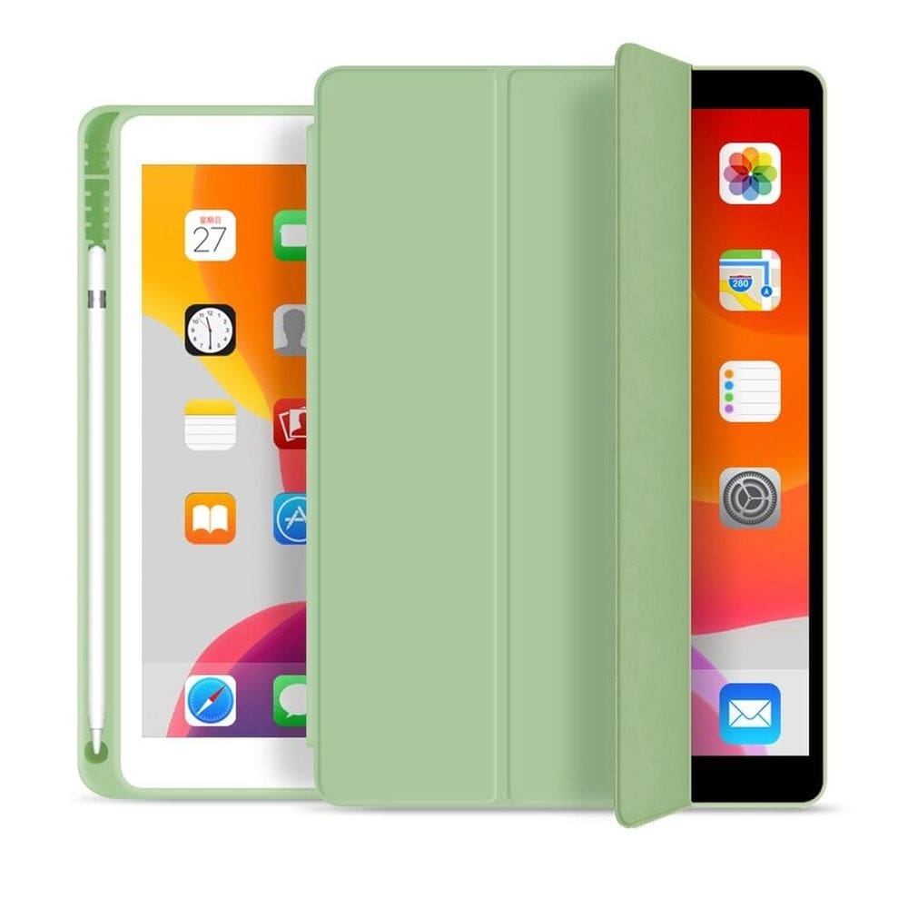 Capa para  de 7ª, 8ª, 9ª geração, 10,2 com porta-lápis, verde