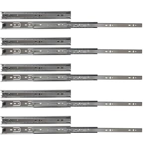 Kit 10 corrediças telescópicas 30cm 25kg para gaveta 5 pares
