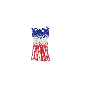 Rede de basquete para aro de nylon vermelho com 3 mm de espessura
