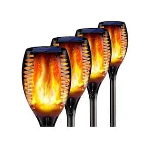 Lanterna solar, luz cintilante de chama solar