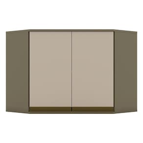 Armário Aéreo Évelin Canto Obliquo 2 Portas 67 cm Duna Cristal – Henn