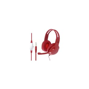 Fones de ouvido Gamer FX 01 cor vermelha com driver e microfone de 50 mm