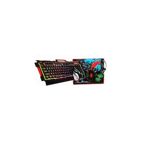Gamer Kit Yelandar 4 em 1 com teclado e fone de ouvido e mouse pad