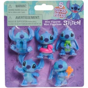 5 Mini Bonecos De 4cm Do Stitch Colecionáveis - Disney