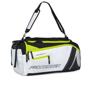 Raqueteira Prokennex Cool Sport Academia Beach e Padel Branco Amarelo e Preta