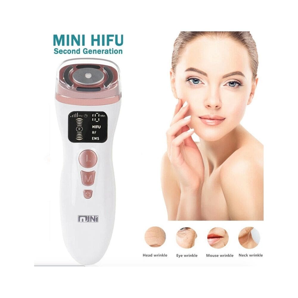 Massageador facial HIFU Anti-Envelhecimento com Gel Condutor de Colágeno