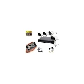 Kit CCTV de câmeras de segurança+DVR 1080p Full HD 2TB