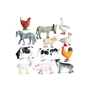 Brinquedo educativo Realistic Farm Wild Animals para crianças de 3 anos