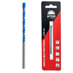 Broca 3mm multifunção multimaterial fura tudo metal duro