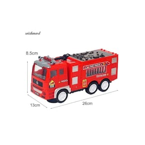 Brinquedo de caminhão de bombeiros 4D com som e luzes para crianças