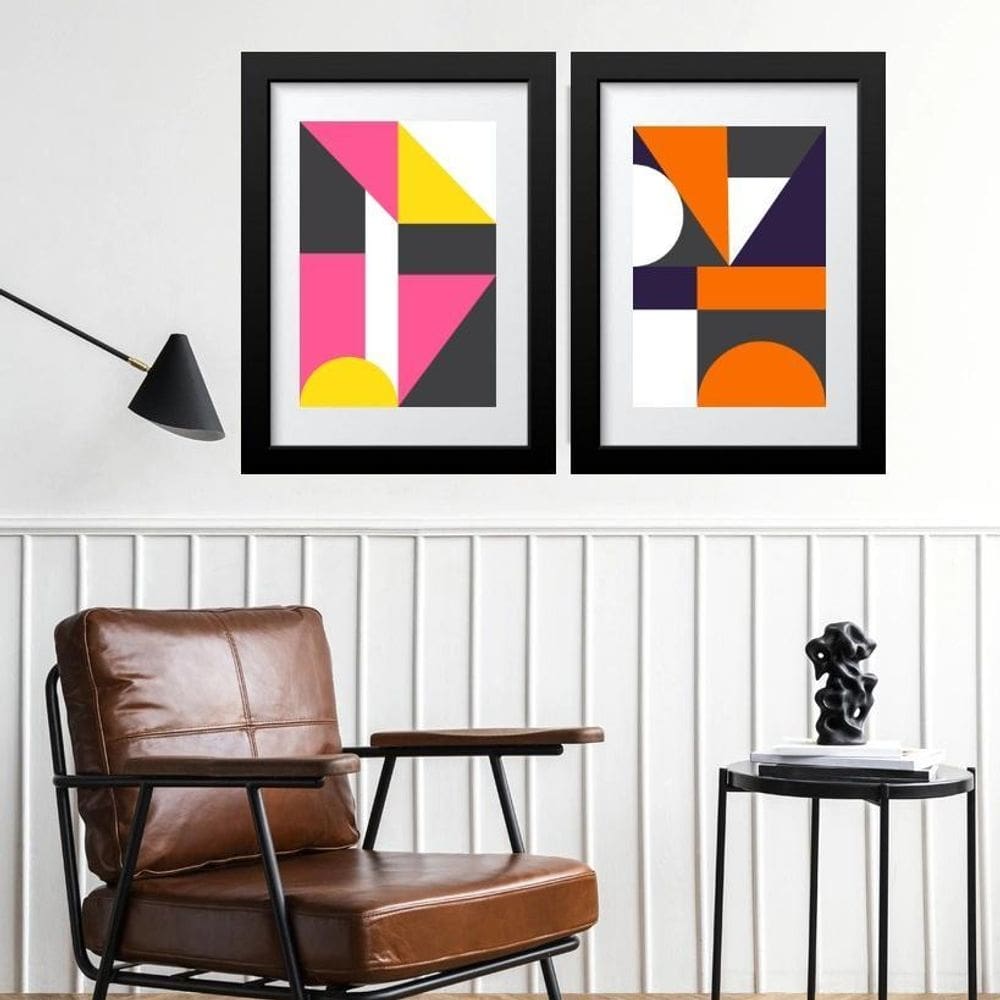 Kit 2 Quadros Pantone Colors - 60X48Cm