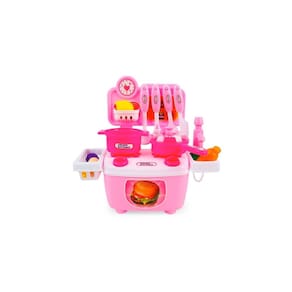 Cozinha de brinquedo com 14 acessórios para meninas com circulação de água