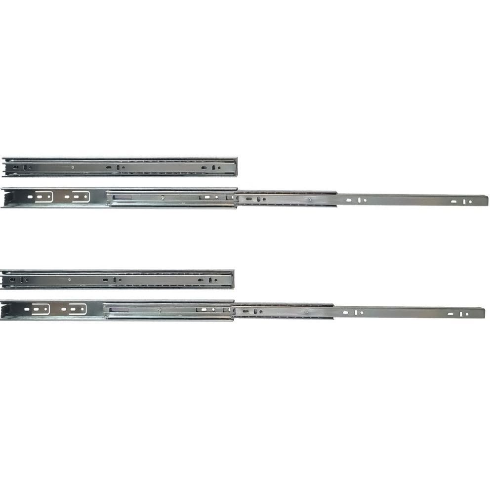 Kit 4 corrediças telescópicas 40cm 25kg para gaveta 2 pares