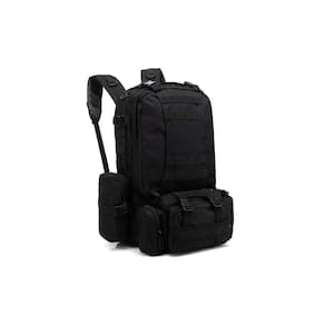 Mochila  externa de 65 litros com 3 bolsas e ventilador removível