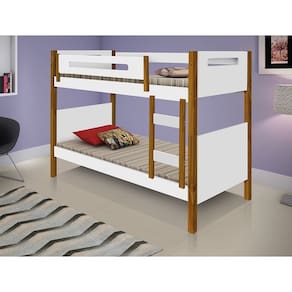 Beliche Infantil Montessoriana Heloisa - Branca E Castanho Claro
