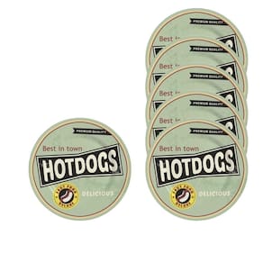 Kit burguer mesa posta 6 pratos hot dog collection alleanza