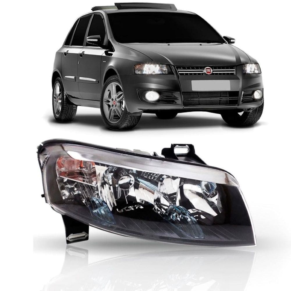 Farol stilo fumê mascara negra 2005 2006 07 08 09 2010 2011