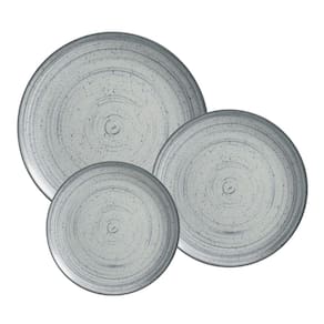 Jogo De Pratos Aparelho Jantar Kit 12 Pcs Kya Gray Alleanza