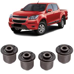 Kit 4 borracha suspensão dianteira chevrolet s10 2019 2020