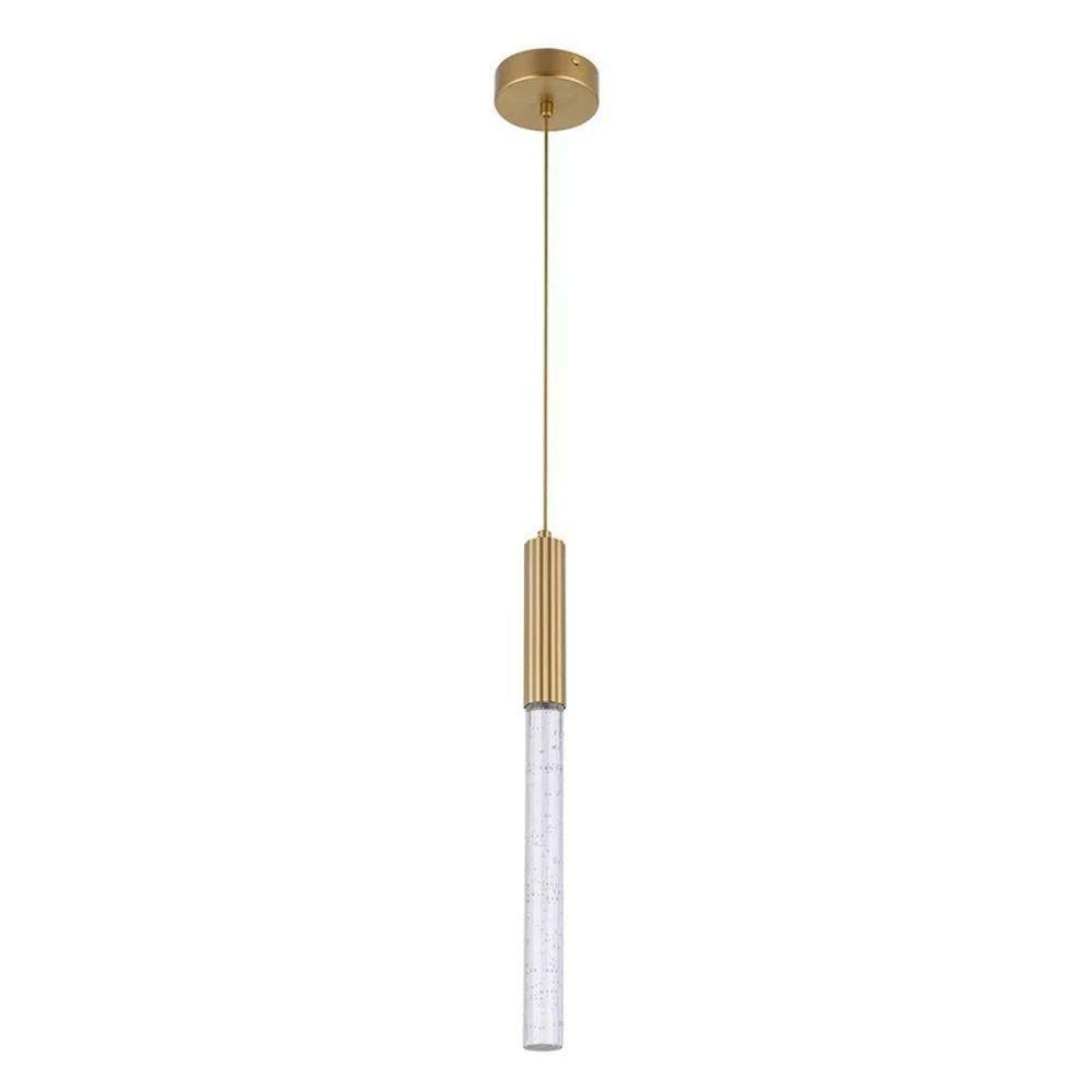 Pendente moderno led nordecor vanna dourado 3000k bivolt