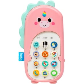 Celular Infantil Bilíngue Zoo Unicórnio Rosa - Buba