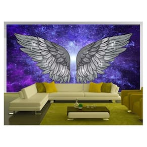 Papel De Parede 3D Arte Asas Selfie Insta Cores 3,5M Tra186