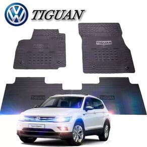 Jogo tapete interno borracha reforçado vw tiguan 2009 a 2017 preto especifico