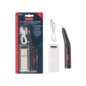 Caneta borracha elétrica recarregável usb  derwent