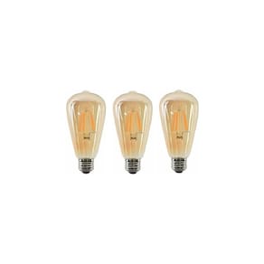 Pacote de lâmpadas LED vintage retrô X3 4W E27 Warm Light