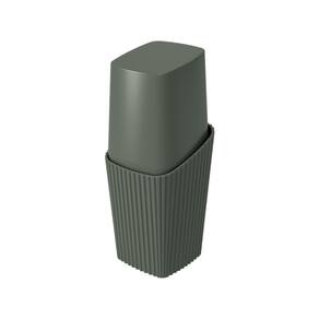 Porta Escova de Dentes com Tampa New Square Coza Flora Verde Amazon