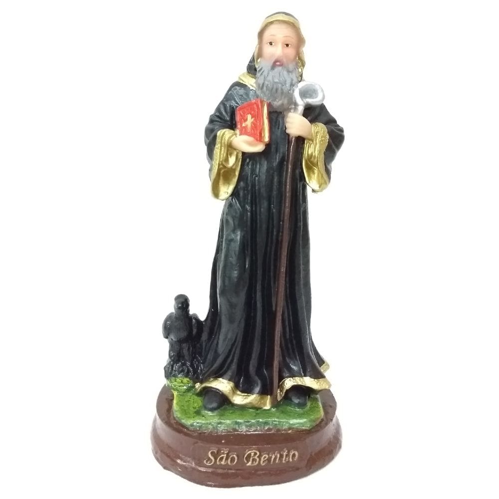 Imagem de são bento resina 15 cm